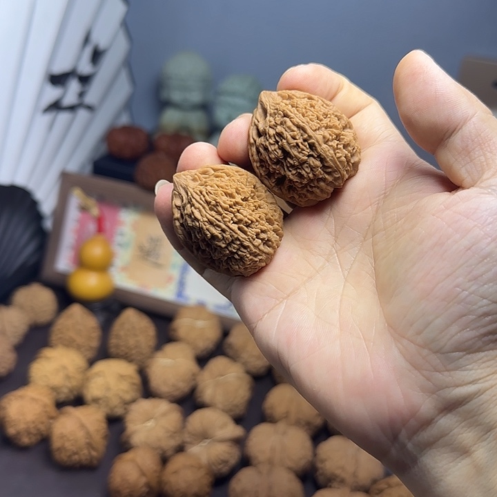 自***终文玩核桃把件福利蒜头，差一尺