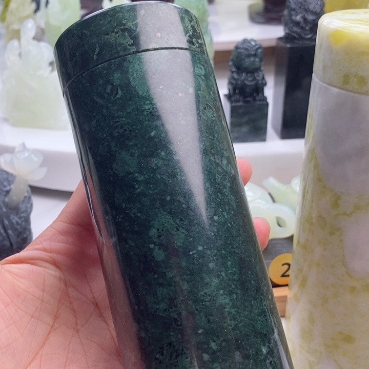 岫玉四大名玉水杯未镶嵌