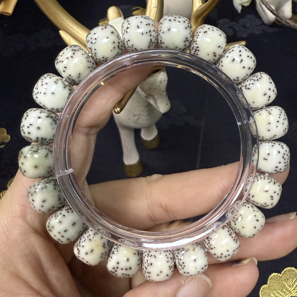 海南原生态石玉同枝-11✖️10正月骨瓷白双留白