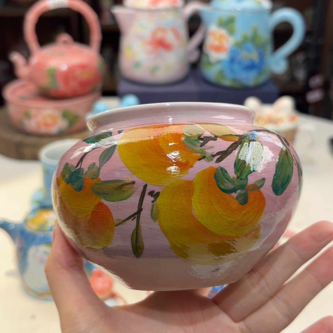 景德镇手绘高温釉下彩陶瓷茶具