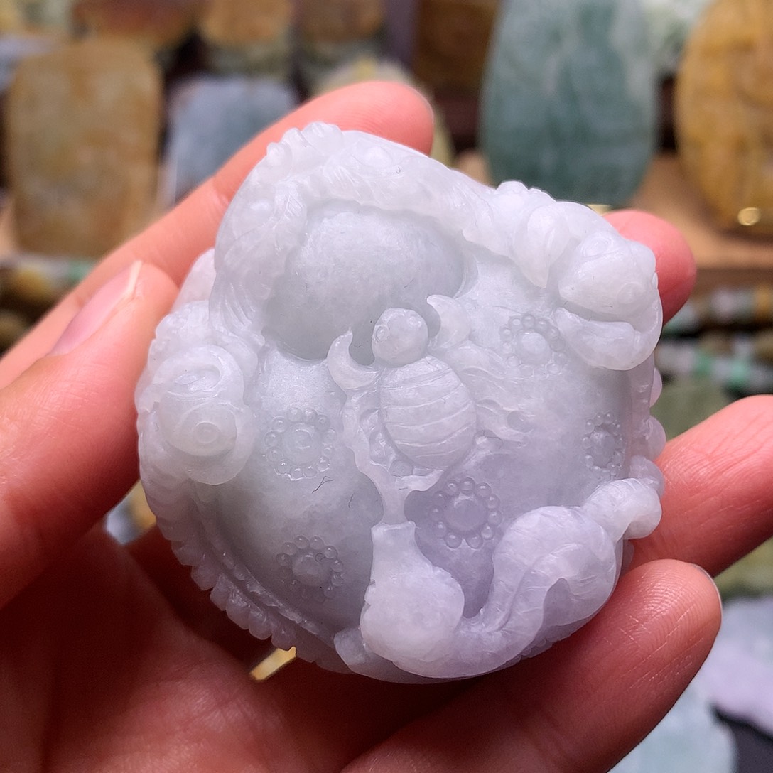 定制翡翠未镶嵌五毒