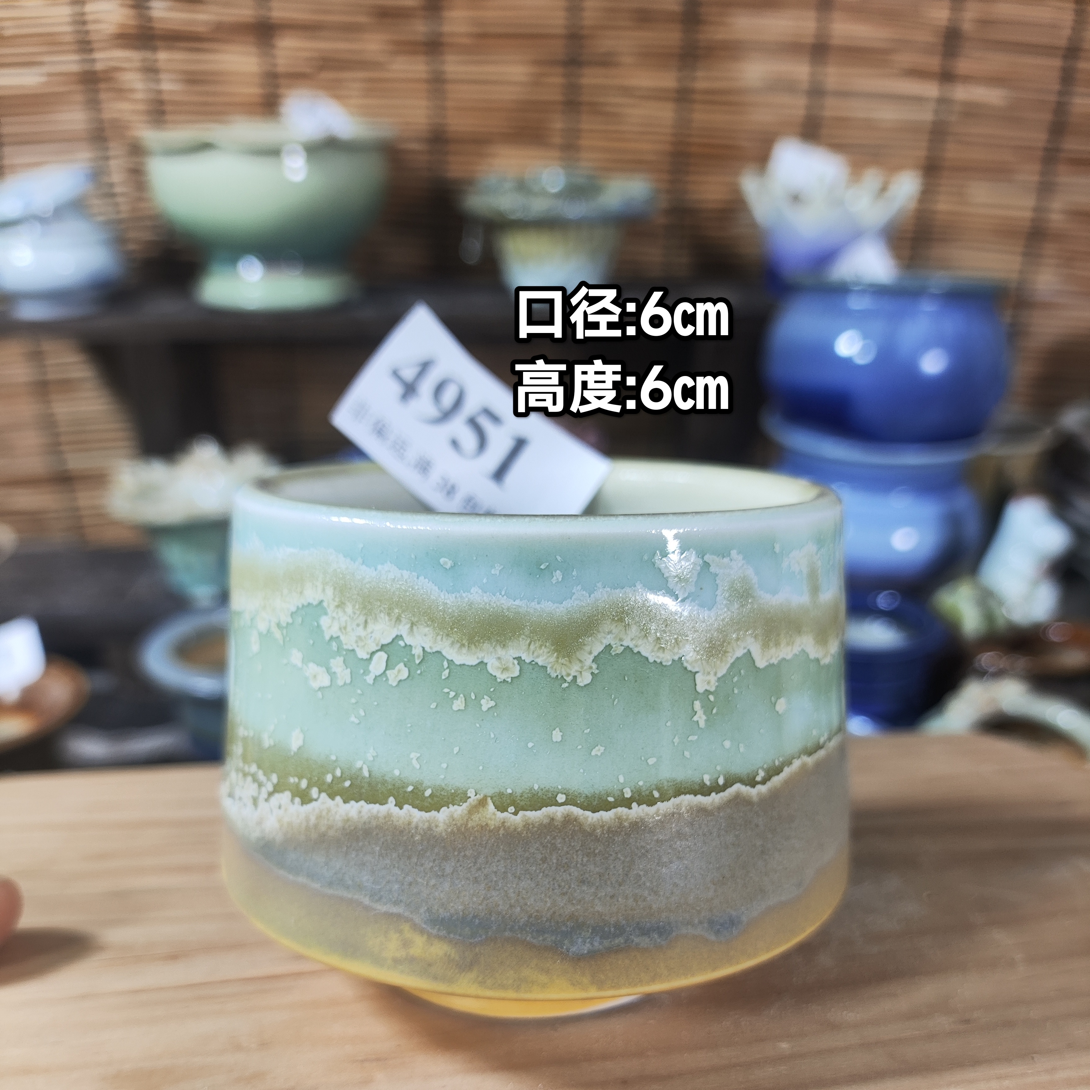 手工创意多肉花盆摆件迷你多肉花盆景德镇纯手工制做