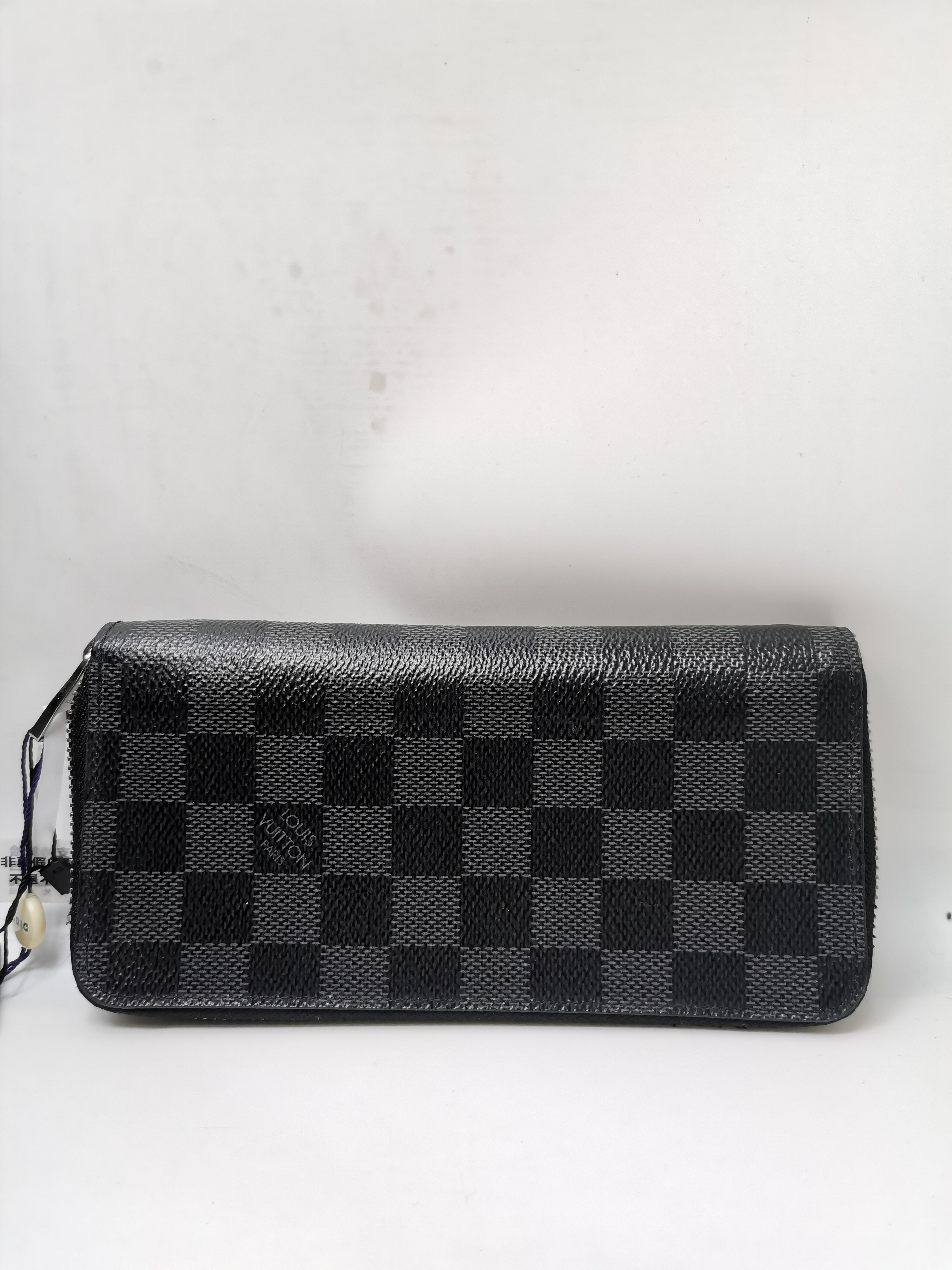 99新 LouisVuitton/路易威登 95新 17933 LV黑棋盘格长款钱包 