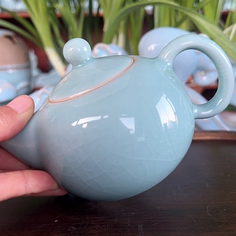 壶汝瓷西施壶微瑕