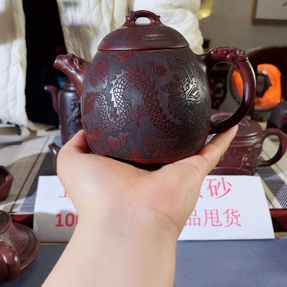 紫砂茶壶哈哈哈哈好可爱