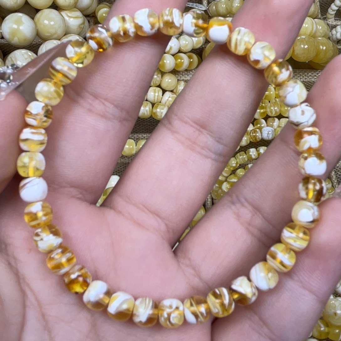 手绳琥珀未镶嵌5.5m