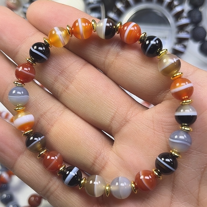 玛瑙/玉髓未镶嵌手串