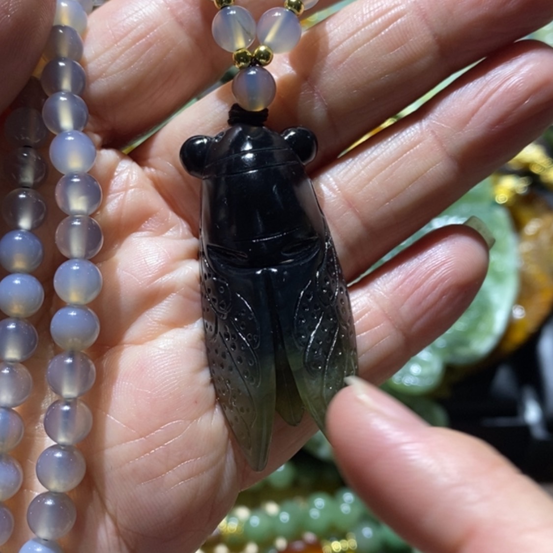 【闪购商品】岫玉毛衣链未镶嵌