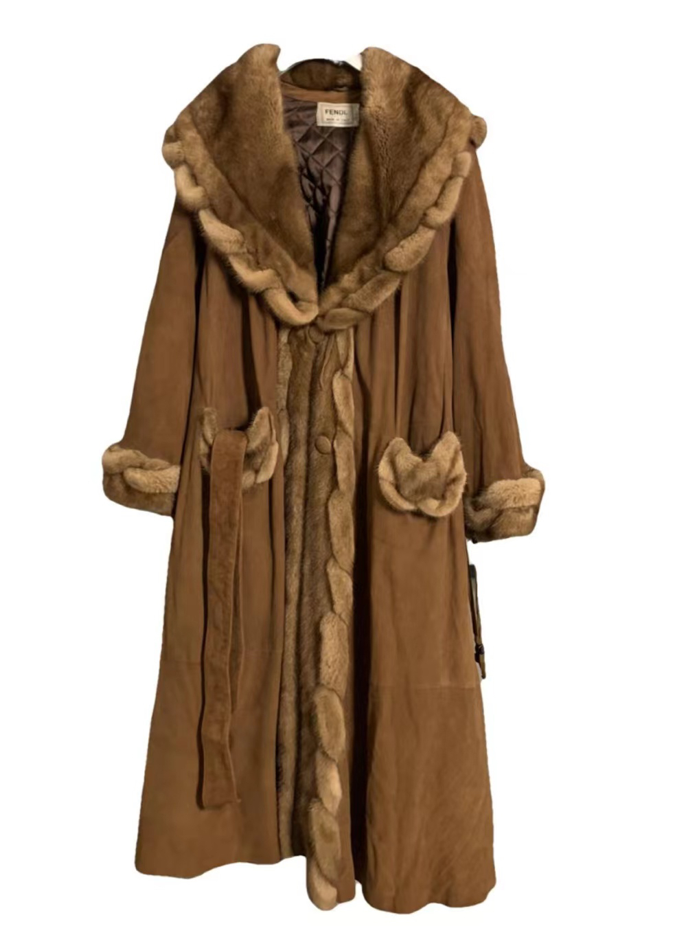 文文皮草直播链接单款单件女士过膝工厂定制貂皮真皮大衣