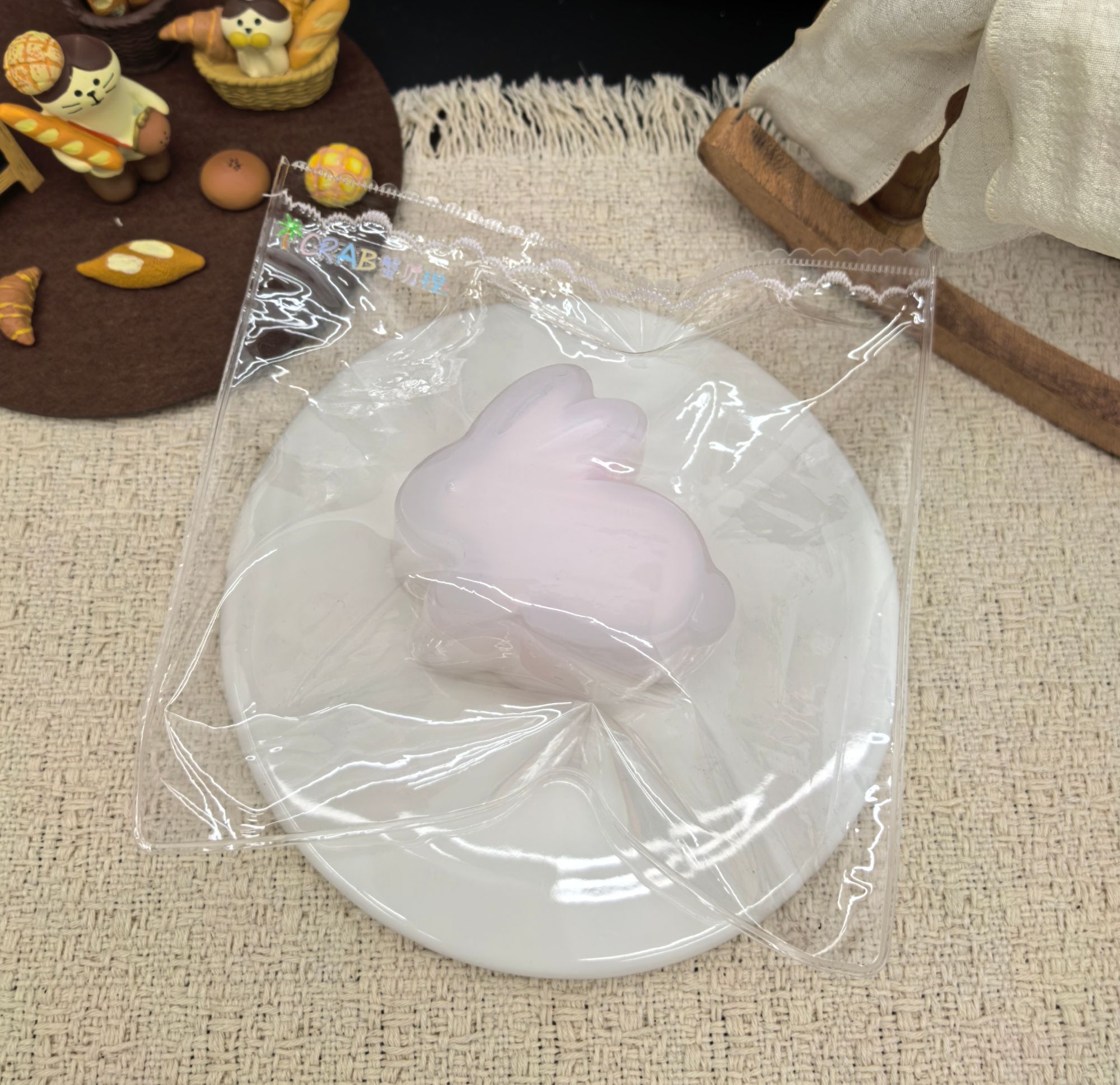 【CRAB蟹贝捏草莓冰皮月饼干酪泥】食品级硅胶手工捏捏 现货现发
