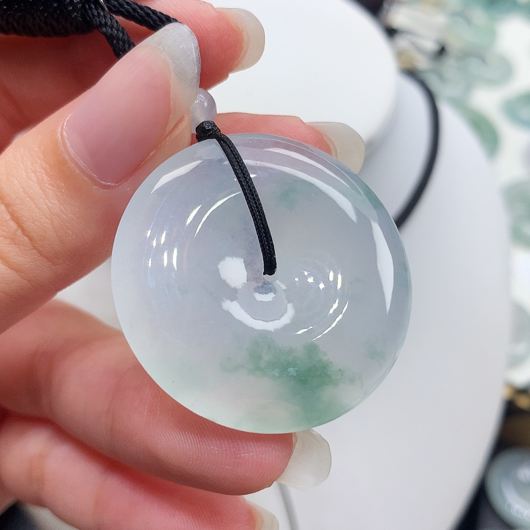 翡翠未镶嵌胸饰翡翠46，34.1/6