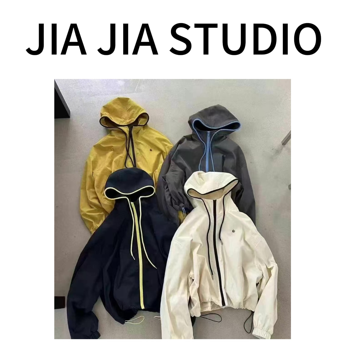 嘉嘉推荐#008【早春款】撞色拼接百搭短款冲锋衣