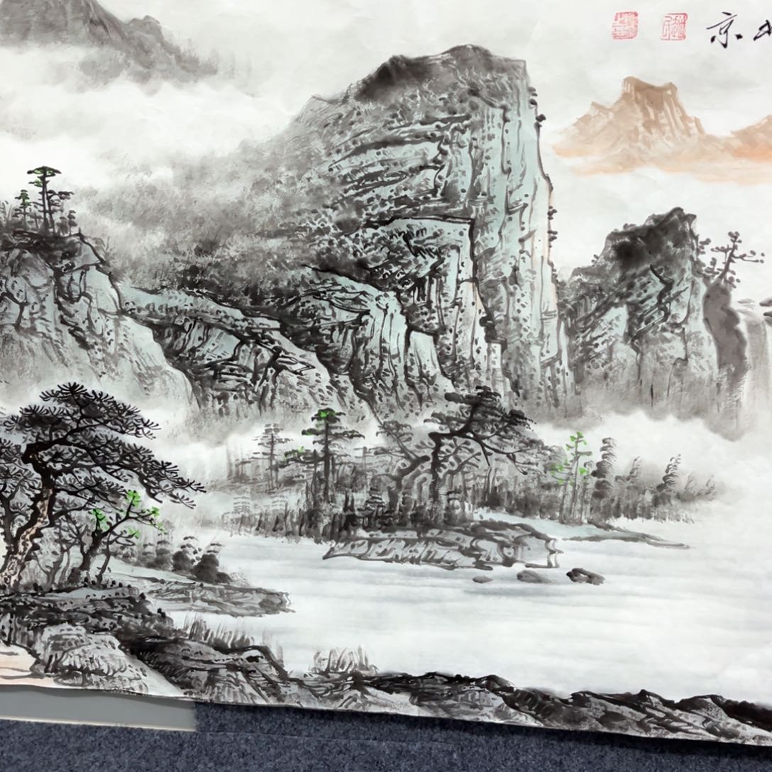 国画国画作品老师手绘