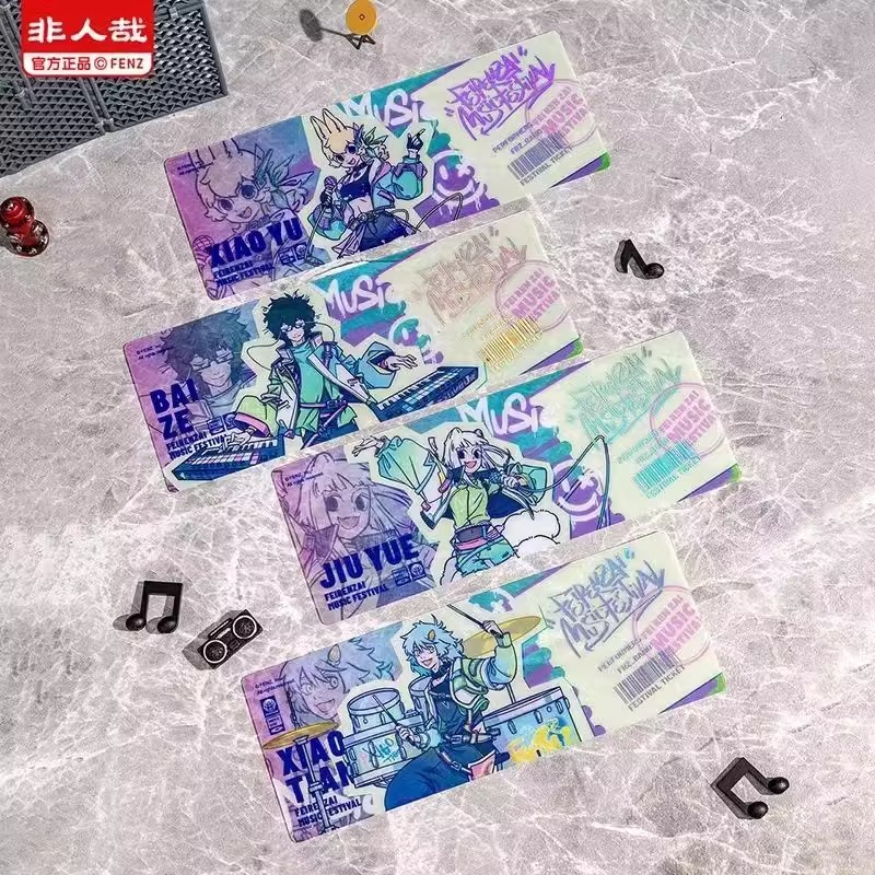 非人哉-非人狂欢系列-镭射票-马口铁徽章 吧唧胸针徽章