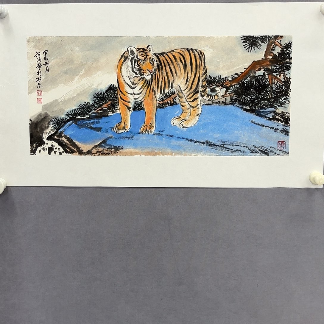 国画艺术家真人手绘