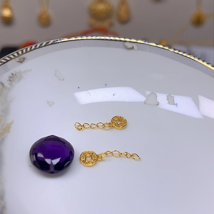 紫晶颈饰银S925镶嵌紫晶925镶嵌93