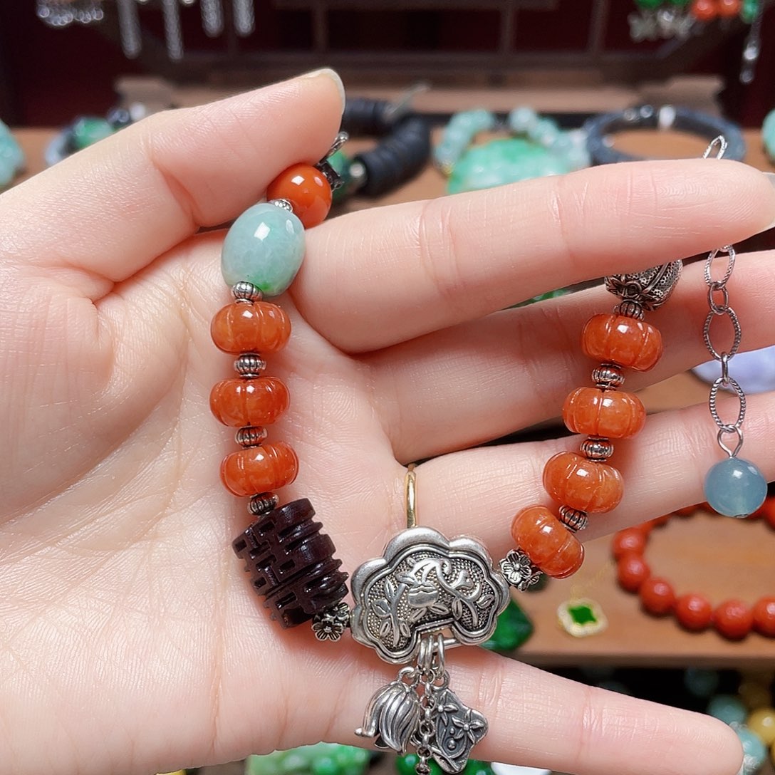 翡翠未镶嵌手链饰品