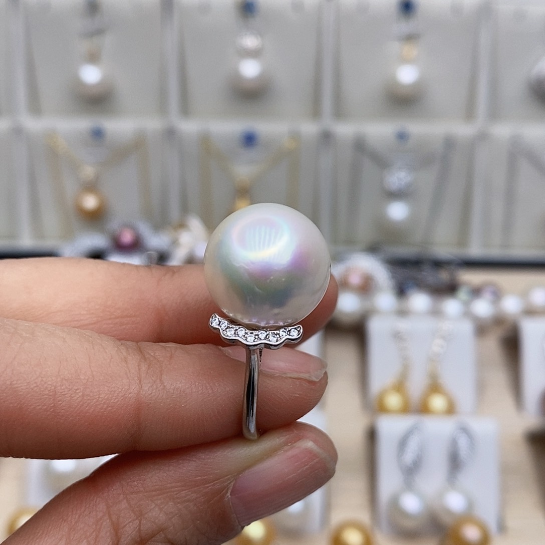 淡水珍珠颈饰银S925镶嵌