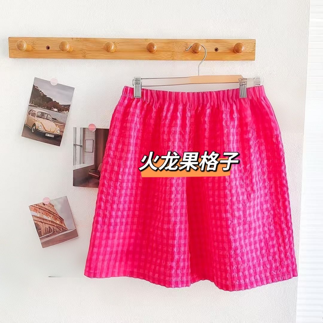 夏季薄款五分格子家居裤（80斤——150斤）