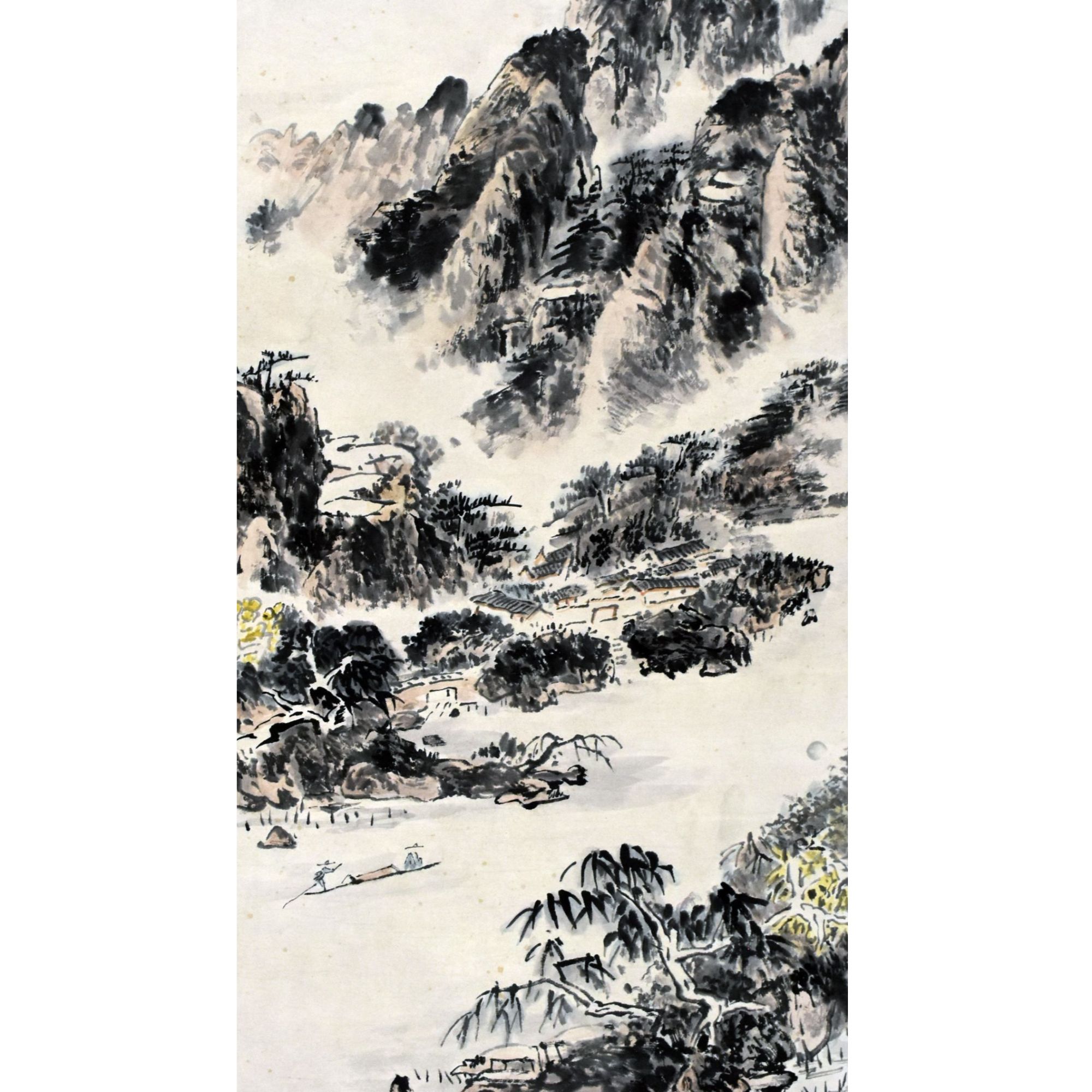 HM0429 山水 96×38cm 纸本立轴 3.3平尺