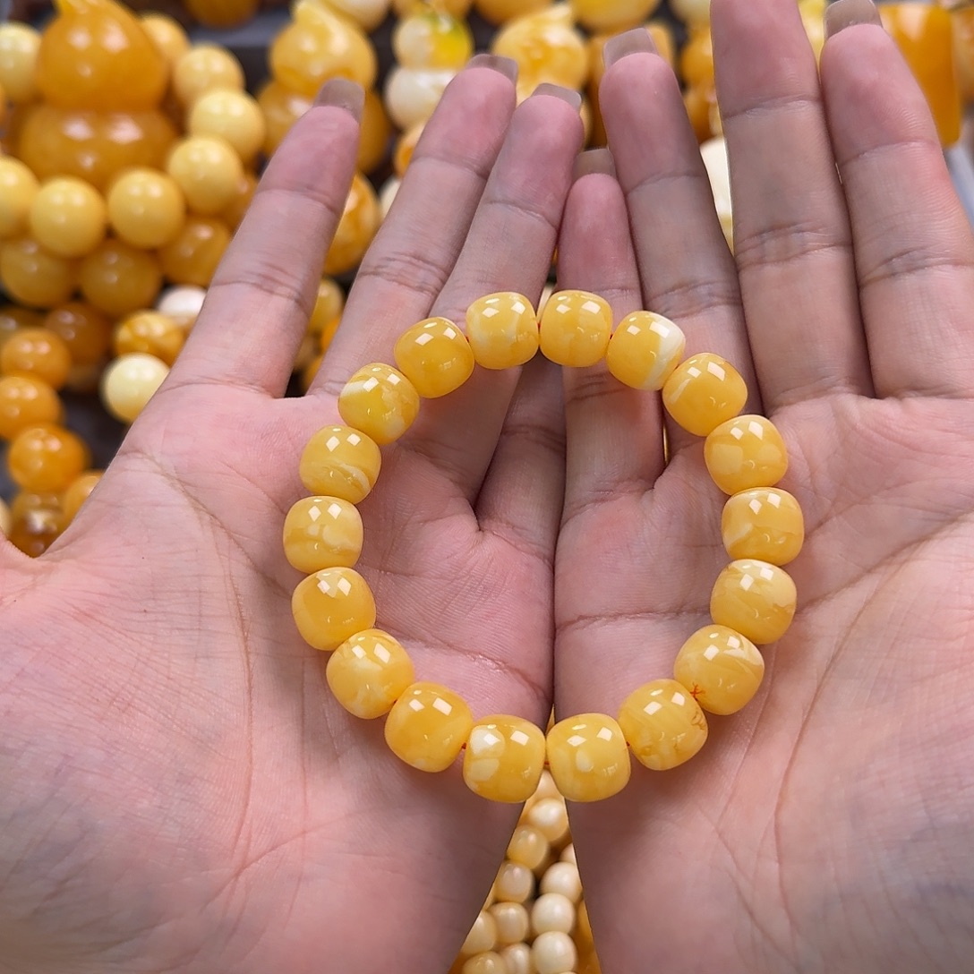 蜜蜡未镶嵌珠宝奇石同料13mm