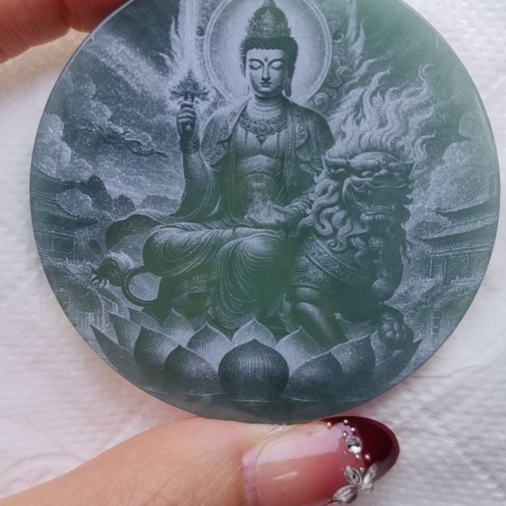 翡翠颈饰未镶嵌天然的A货翡翠多样性发货