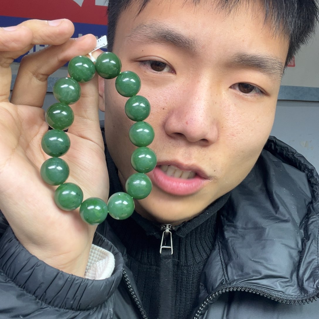 和田玉手链未镶嵌多样性拍一发一俄罗斯碧玉卡16