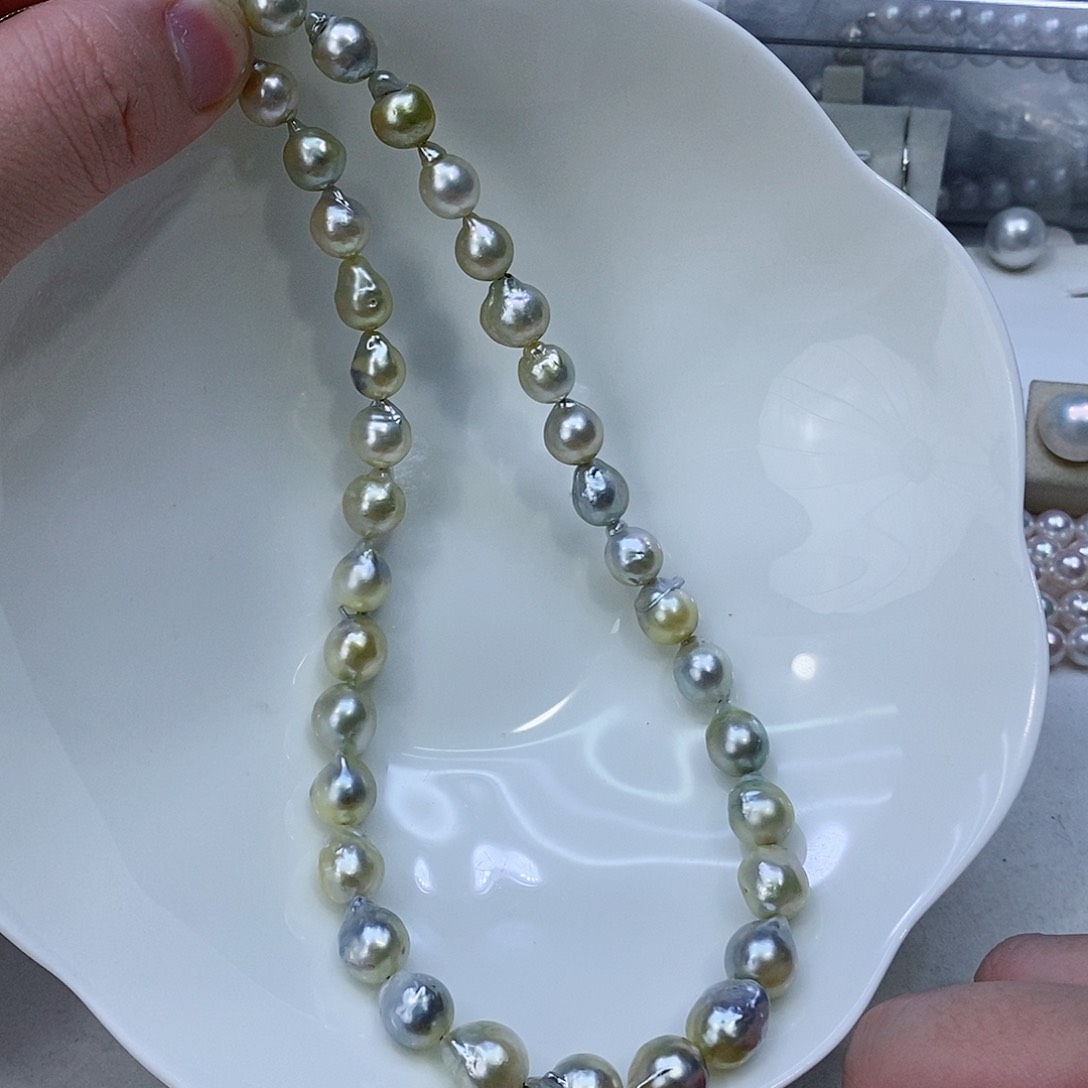 海水珍珠颈饰银S925镶嵌