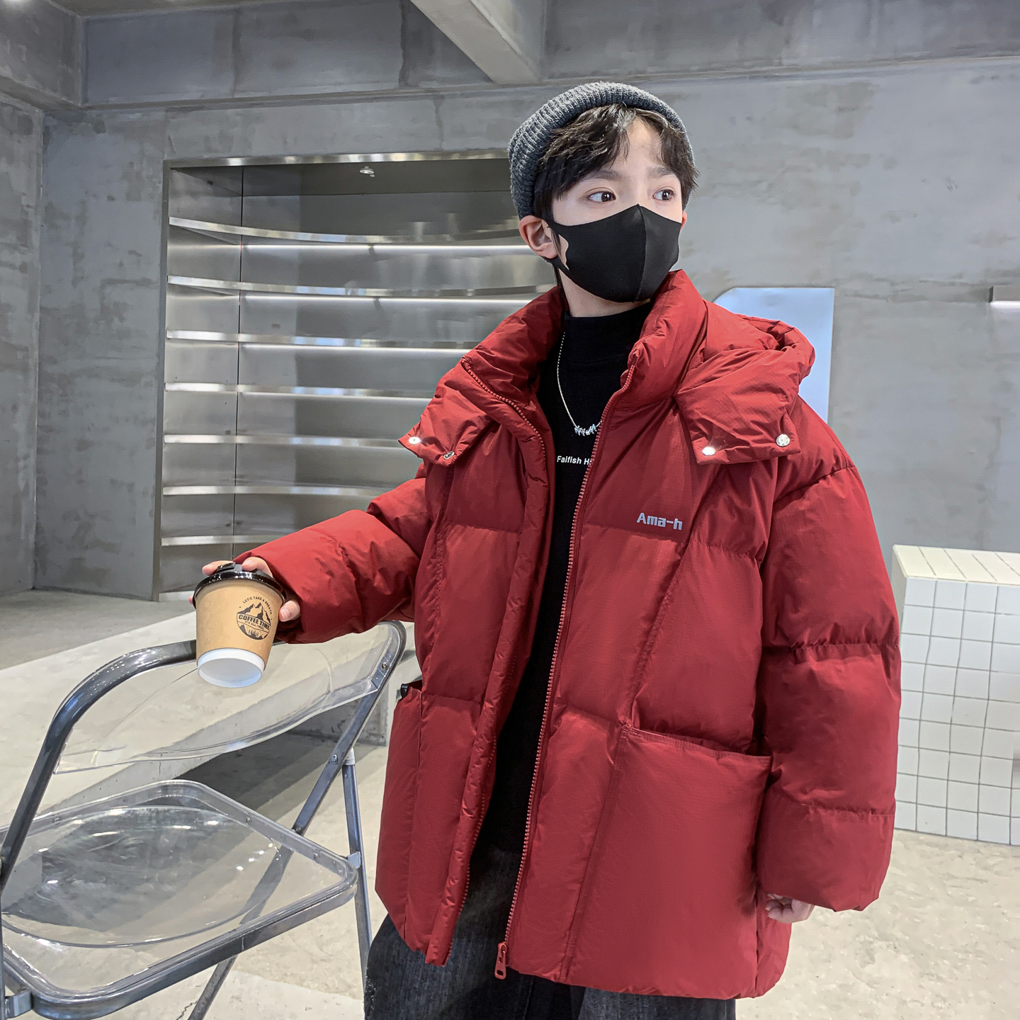 儿童装男童冬装棉衣2025新款羽绒棉服冬季中大童男孩加厚棉袄外套