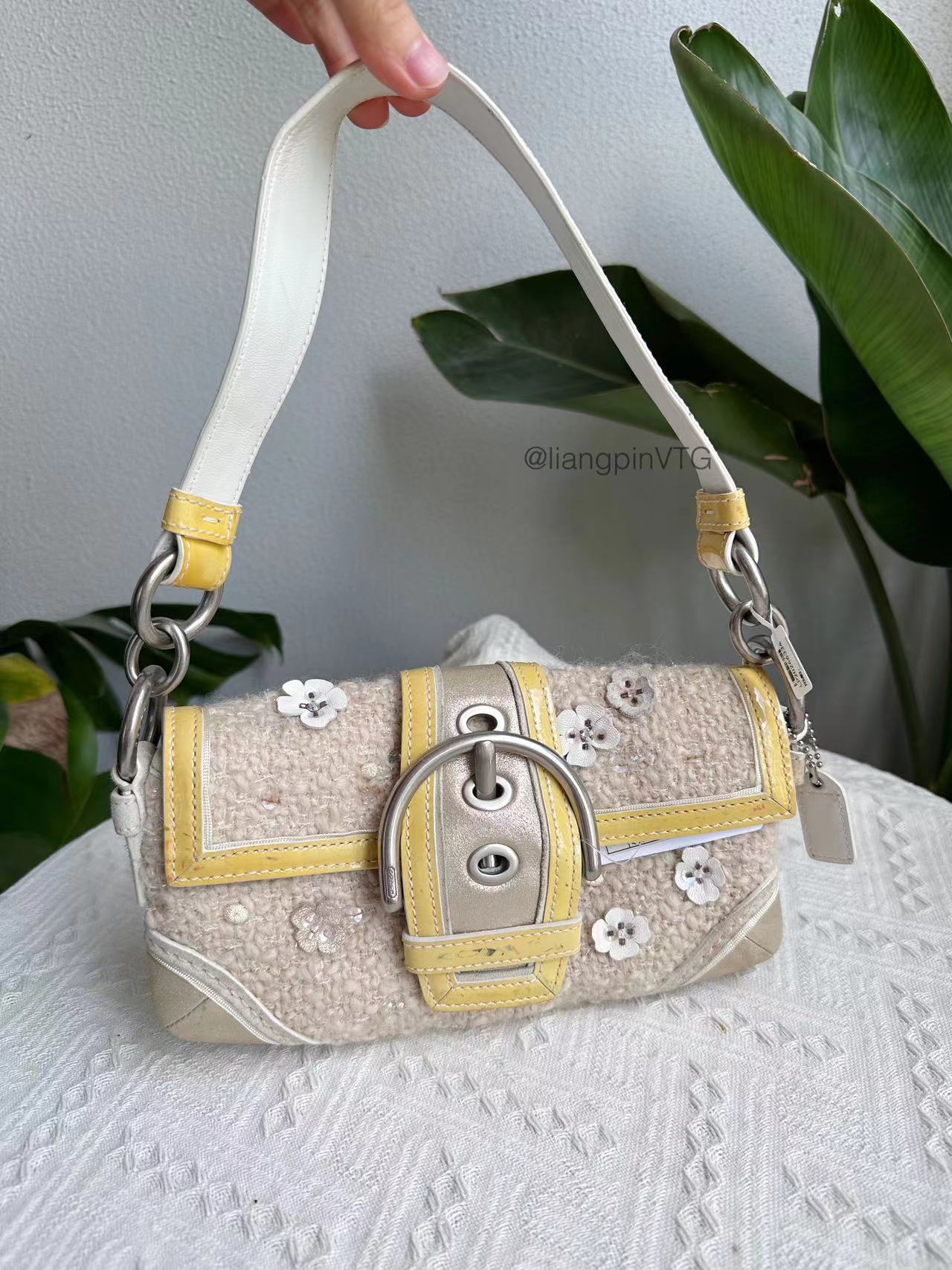 宠粉福利 老花腋下包拼接珐琅Jackie法棍腋下饭盒包