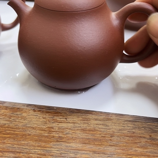 茶壶紫砂紫泥茄瓜200c c