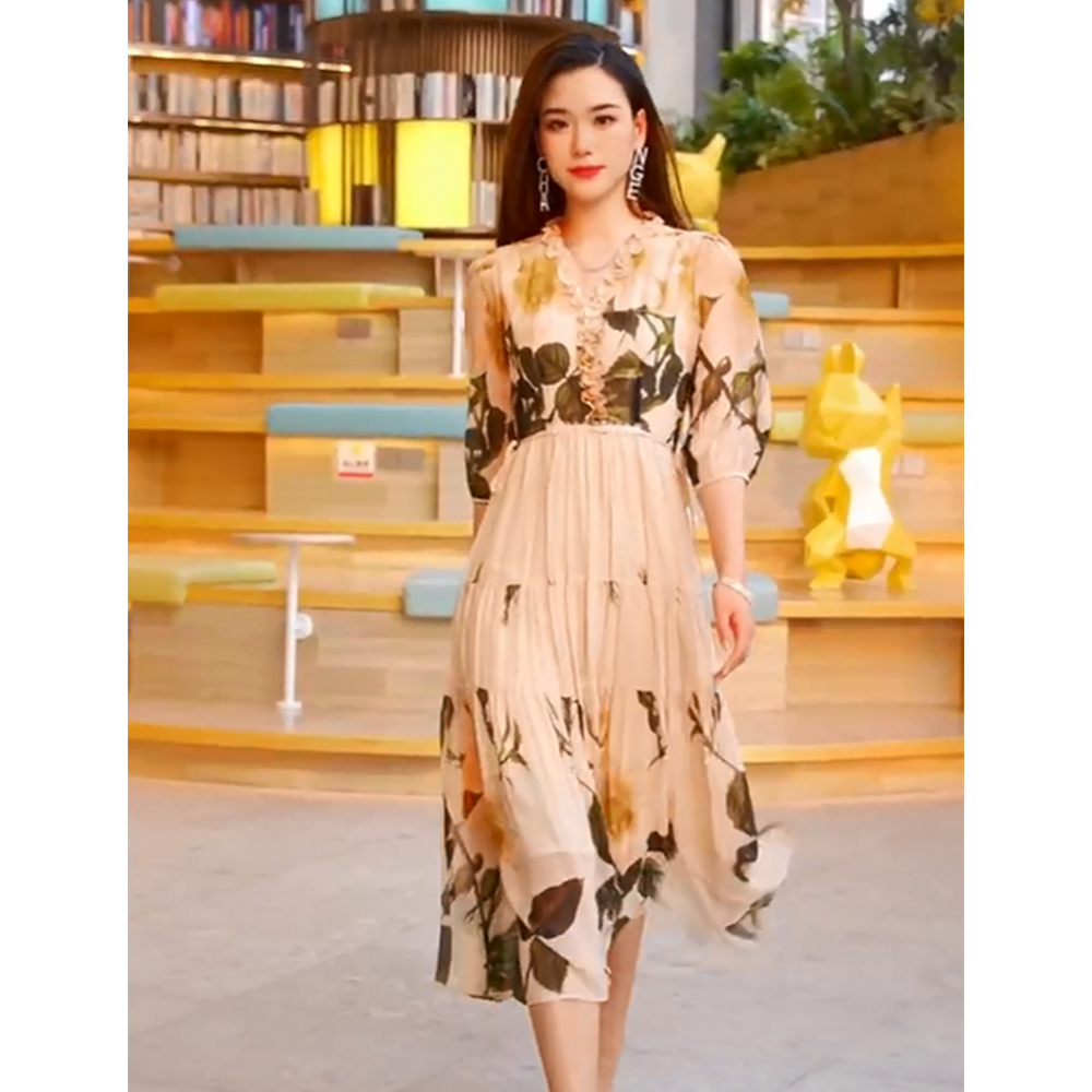 【精选】YANGSHANG 新款休闲气质连衣裙 CVK651