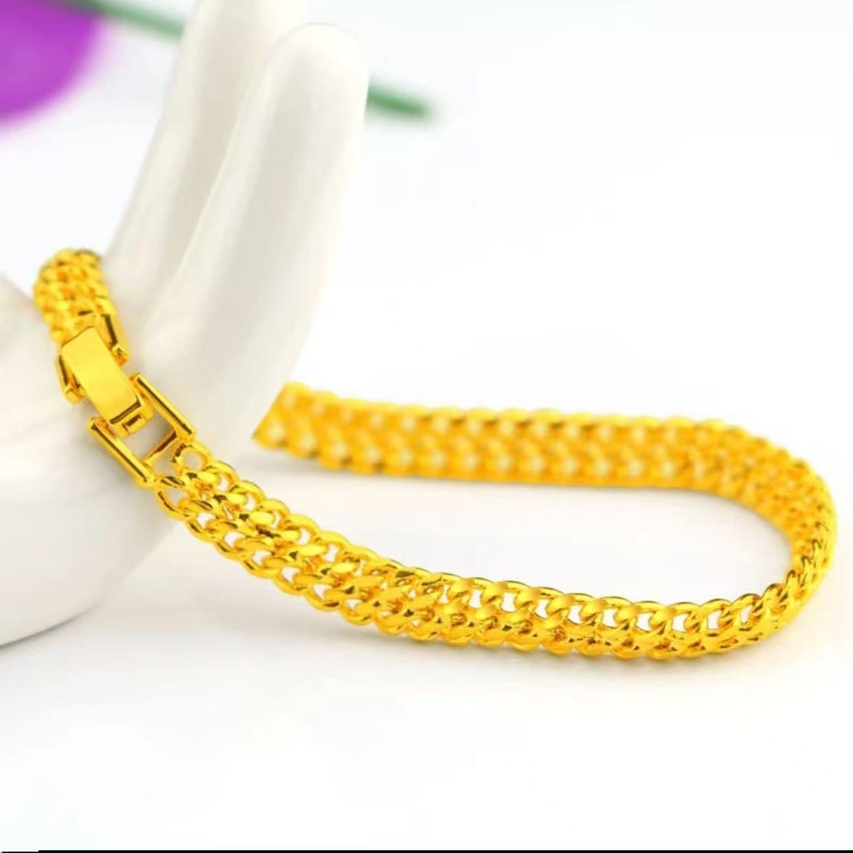 铜合金手链 铜合金材质《蛇骨》6N和10N时尚百搭手链