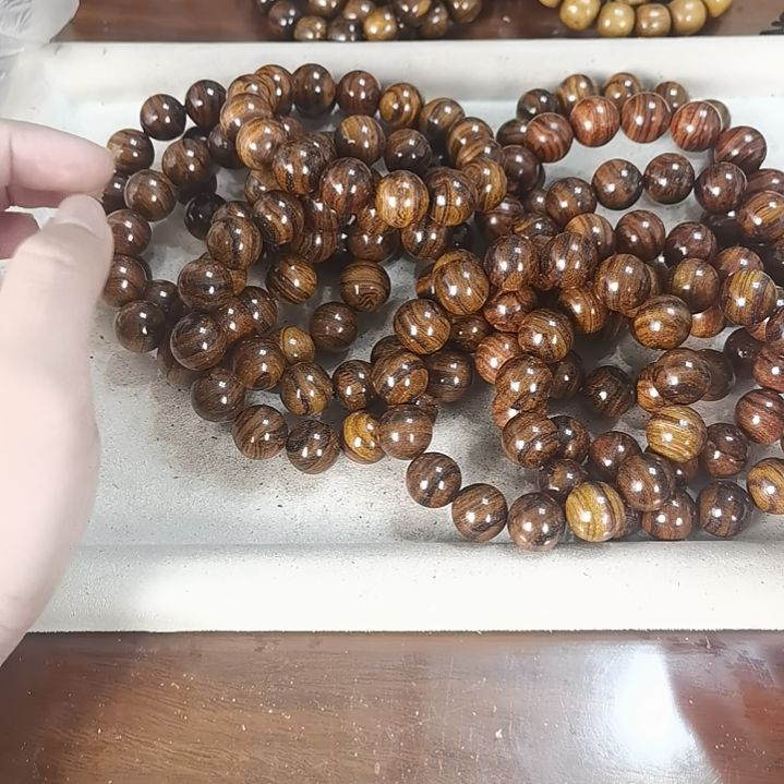 黄花梨/降香黄檀手串/手链15mm大黑线