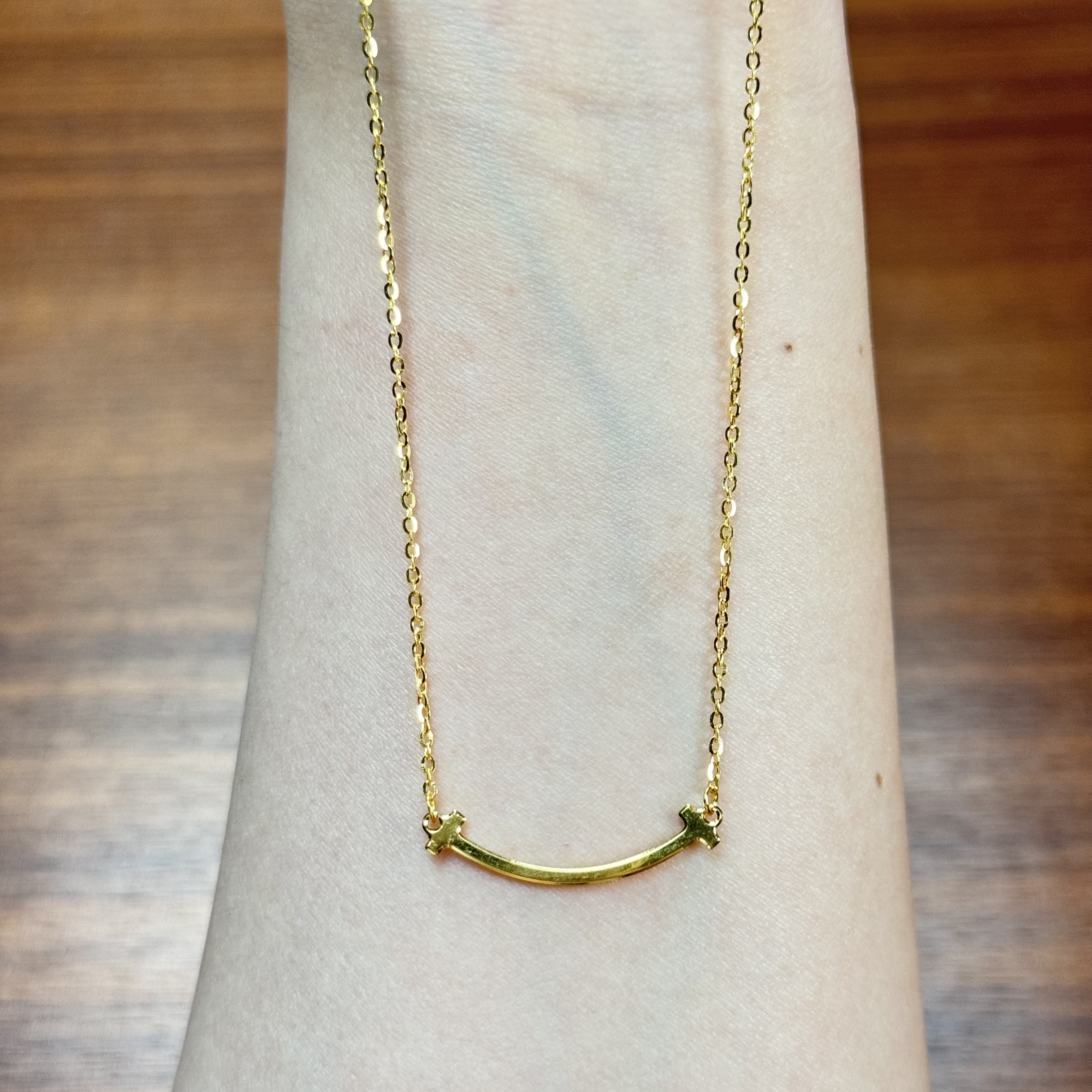 小飞专属 J【镜面微笑套链】足金999精工5G套链