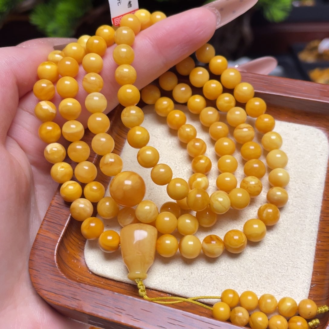蜜蜡颈饰未镶嵌项链