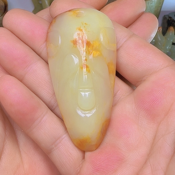 和田玉吊坠(不含链)未镶嵌