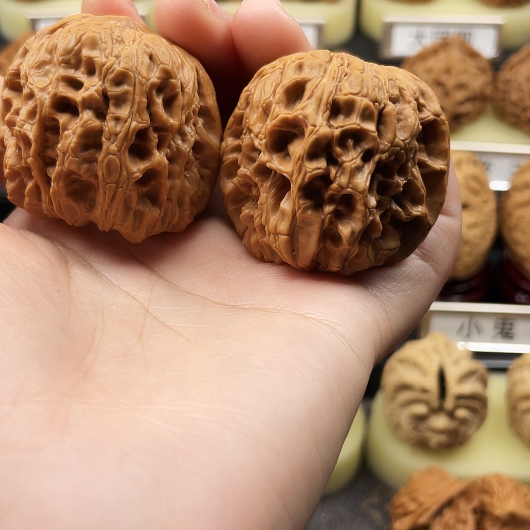 文玩核桃把件门墩43尺704