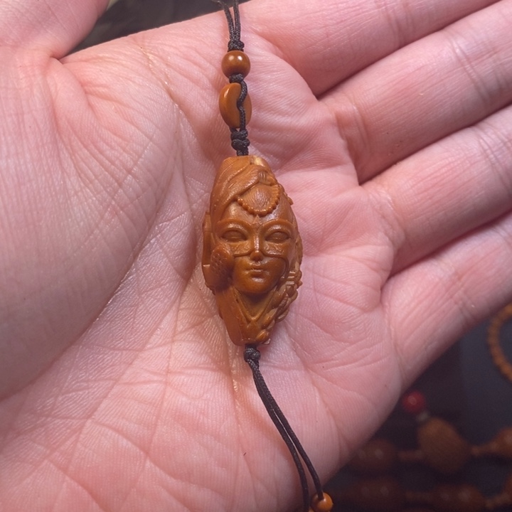 橄榄核手串/手链楼兰美女单子挂件1颗