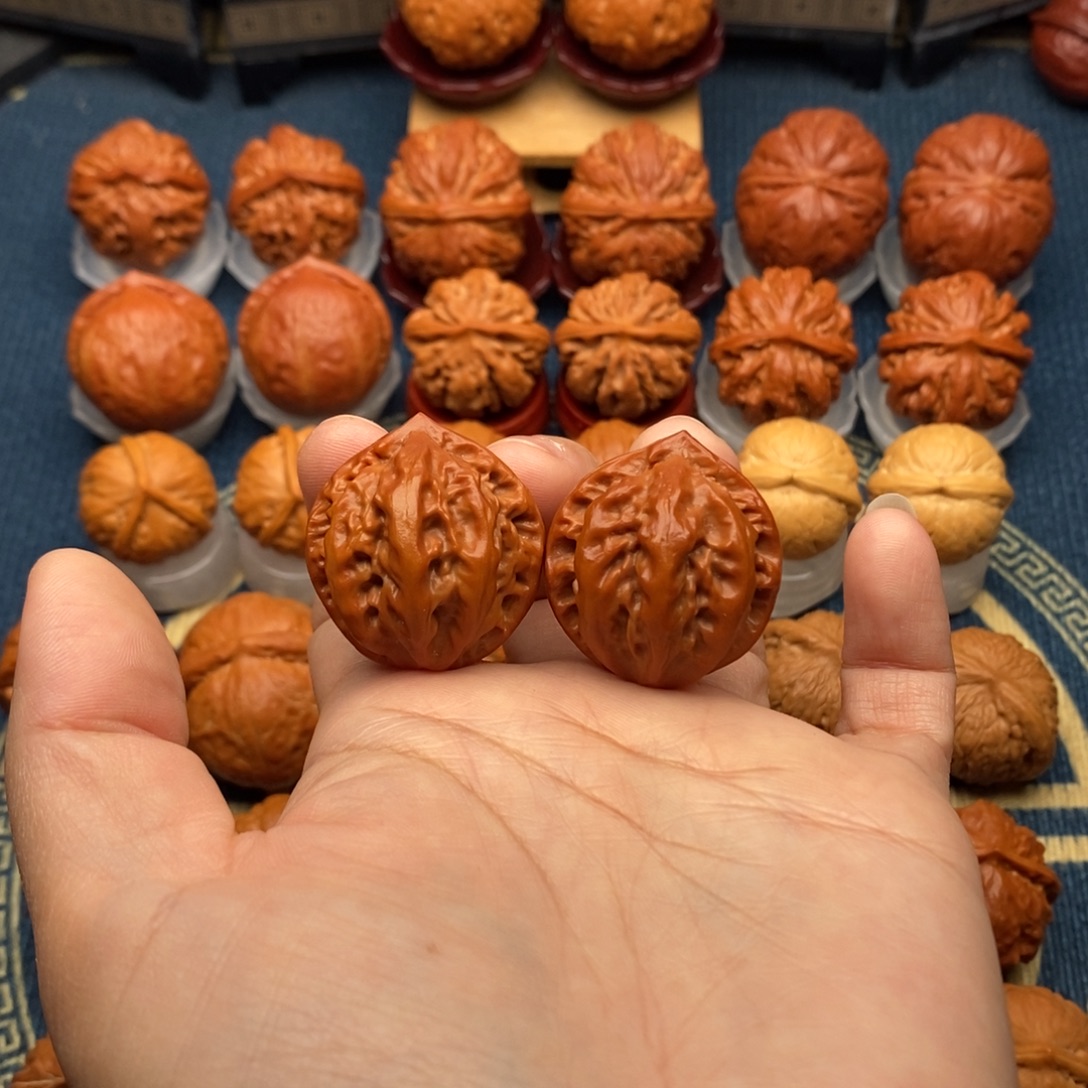 文玩核桃把件小粗筋