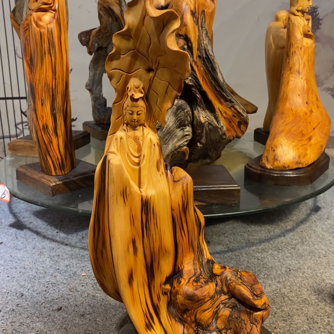 【闪购商品】柏木（崖柏）根雕木雕工艺品摆件家居买十送一手把件