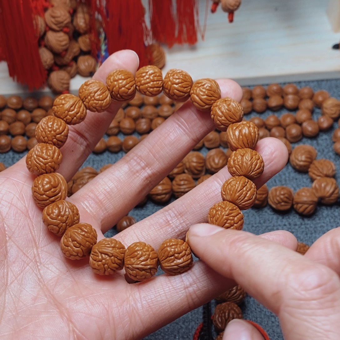 吊坠桃核桃枭手串1
