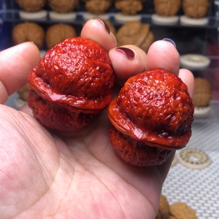 把件文玩核桃24七彩团风43