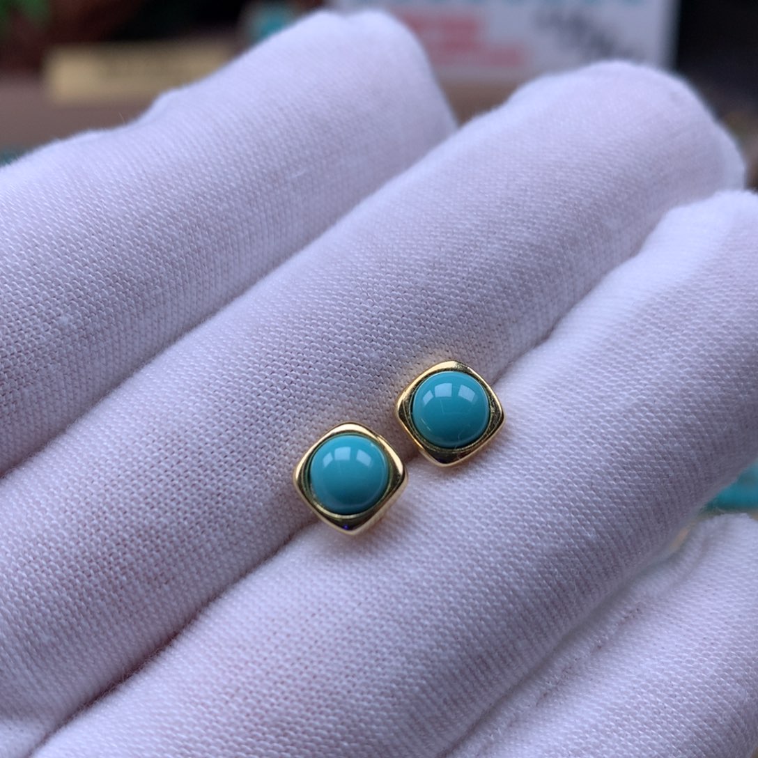 绿松石精品配饰银S925镶嵌