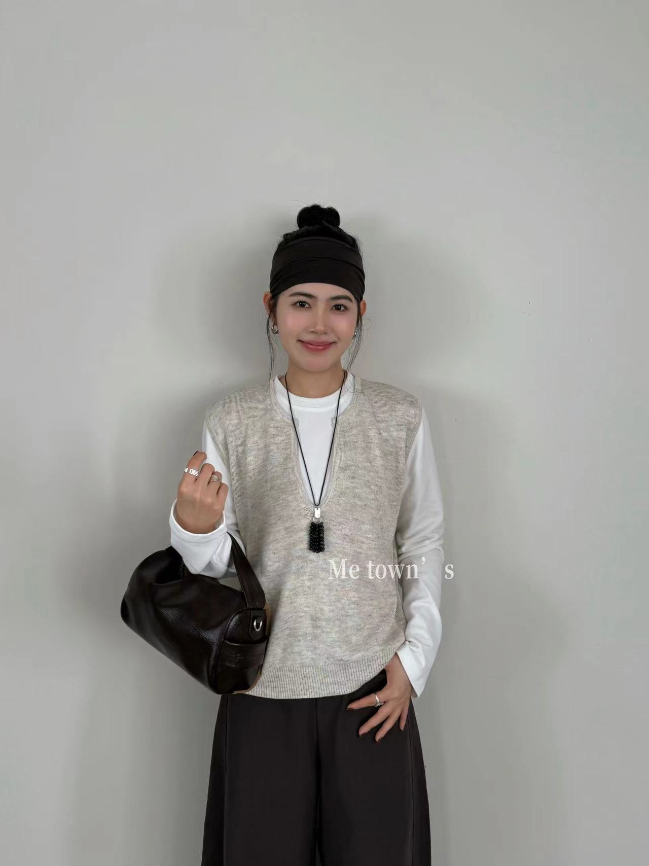 温柔瑶-蜜糖社秋款福利#“亚麻”韩系百搭松弛感上衣#8221