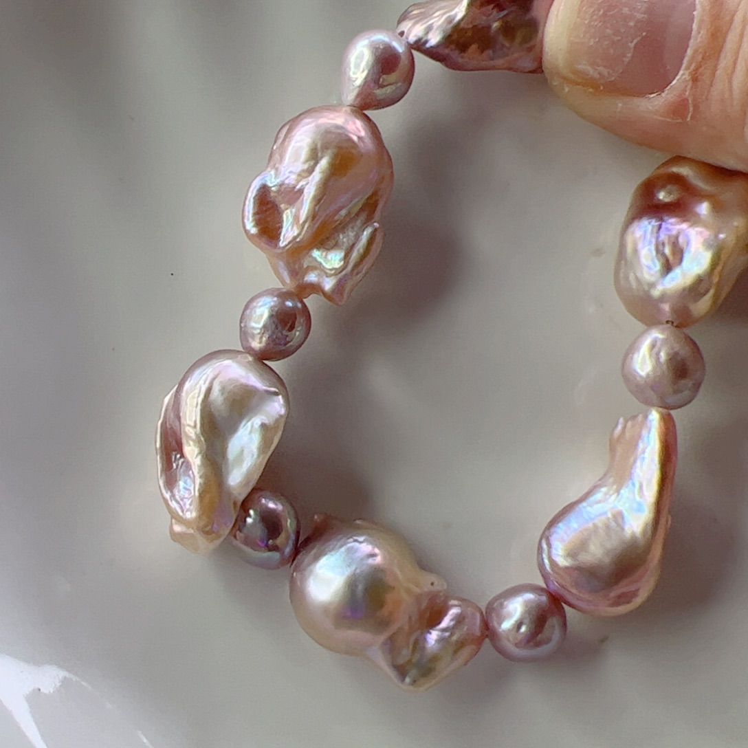 淡水珍珠手绳合金718