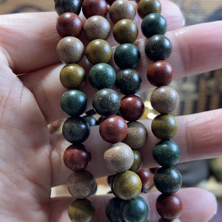 泥塑五行0.8圆珠108颗