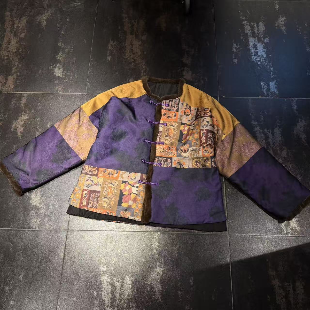 【优搭严选】时尚百搭设计款气质休闲国潮拼接撞色棉服C499