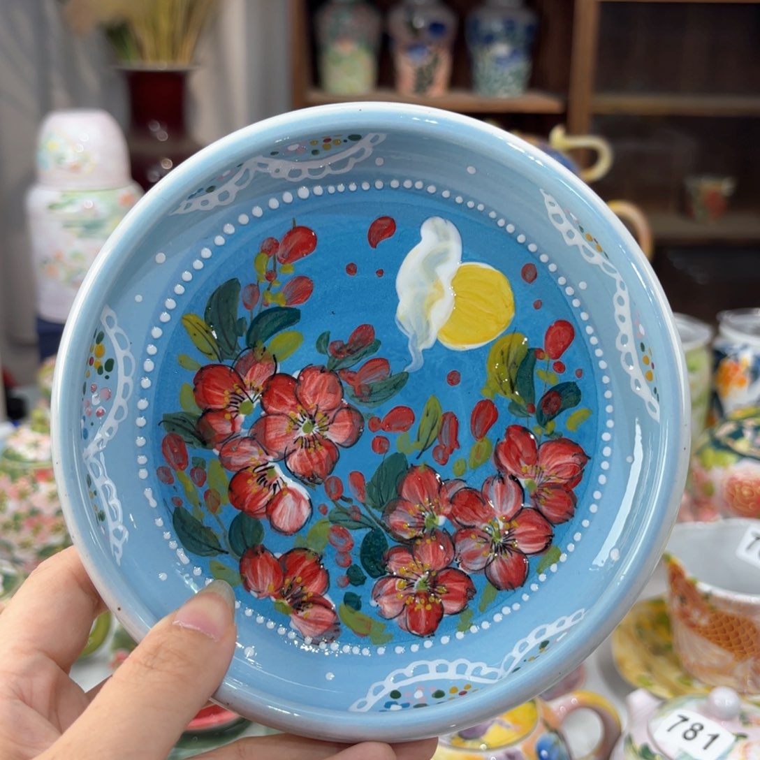 景德镇手绘高温釉下彩陶瓷茶具
