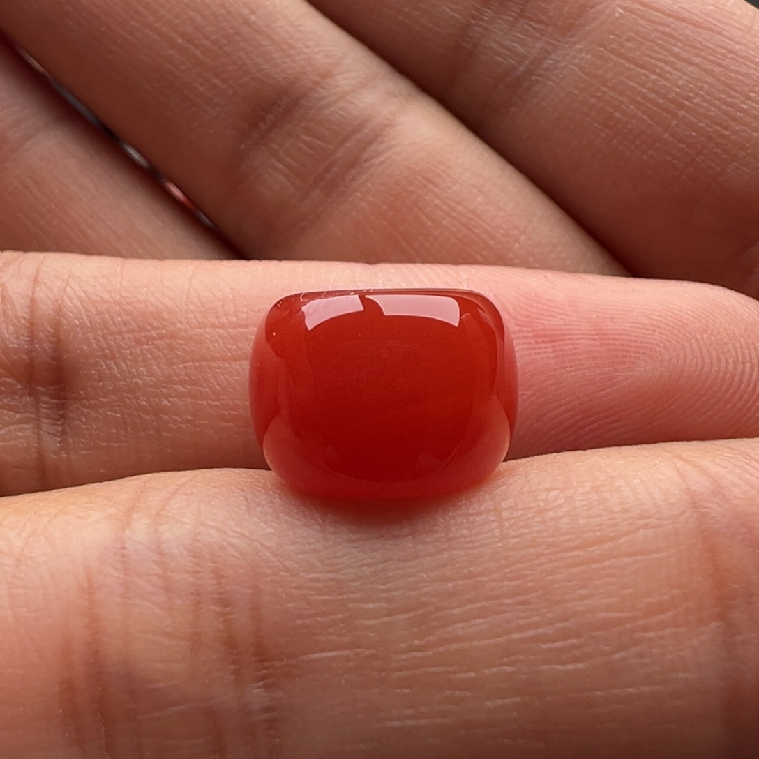 南红玛瑙未镶嵌墩子12.6x9.2